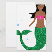 afrikaans - amerikaanse mermaïdie briefpapier (Voorkant / Achterkant)