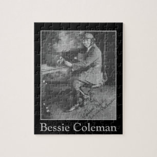 Afrikaans-Amerikaanse piloot Bessie Coleman Portra Legpuzzel
