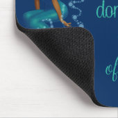 -Afrikaans-Amerikaanse Pinup Mermaid in Diamonds Muismat (Hoek)