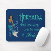 -Afrikaans-Amerikaanse Pinup Mermaid in Diamonds Muismat (Met muis)
