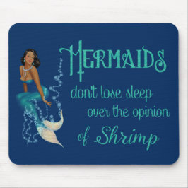 -Afrikaans-Amerikaanse Pinup Mermaid in Diamonds Muismat
