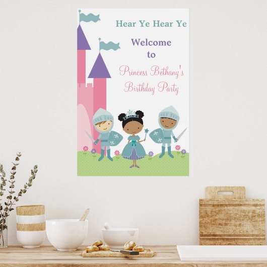 Afrikaans-Amerikaanse prinses en Poster van Knight (Keuken)