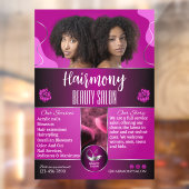 Afrikaans-Amerikaanse Schoonheidssalon Voordeur op Raamsticker (Vel 2)