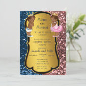 Afrikaans-Amerikaanse seksespecifieke goudglitter Kaart (Staand voorkant)