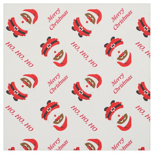 Afrikaans-Amerikaanse Sinterklaas aangepaste Kerst Stof (Swatch)
