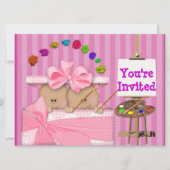 AFRIKAANS-AMERIKAANSE TWINBABY GIRL SHOWER INVITAT KAART (Voorkant)