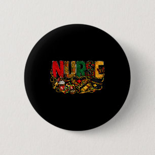 Afrikaans Amerikaanse verpleegster zwarte geschied Ronde Button 5,7 Cm