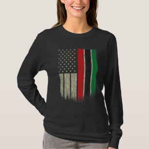 Afrikaans-Amerikaanse vlag Pan-Afrikaanse UNIA vla T-shirt
