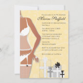 Afrikaans-Amerikaanse Vrijgezellenfeest Geel Kaart (Voorkant)