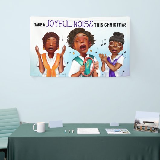 Afrikaans-Amerikaanse zangers vakantie Spandoek (Beurs)