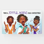 Afrikaans-Amerikaanse zangers vakantie Spandoek (Horizontaal)