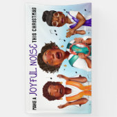 Afrikaans-Amerikaanse zangers vakantie Spandoek (Verticaal)