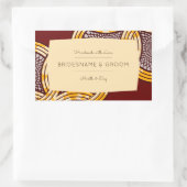 Afrikaans Ankara Kitenge Goud Bloemen Gift Label (Tas)