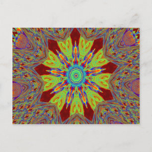 Afrikaans-Aziatisch Europees etnisch patroon Briefkaart