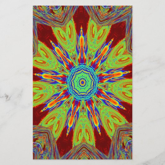 Afrikaans-Aziatisch Europees etnisch patroon Briefpapier (Voorkant)