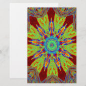 Afrikaans-Aziatisch Europees etnisch patroon Briefpapier (Voorkant / Achterkant)