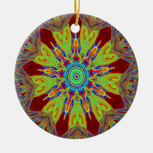 Afrikaans-Aziatisch Europees etnisch patroon Keramisch Ornament