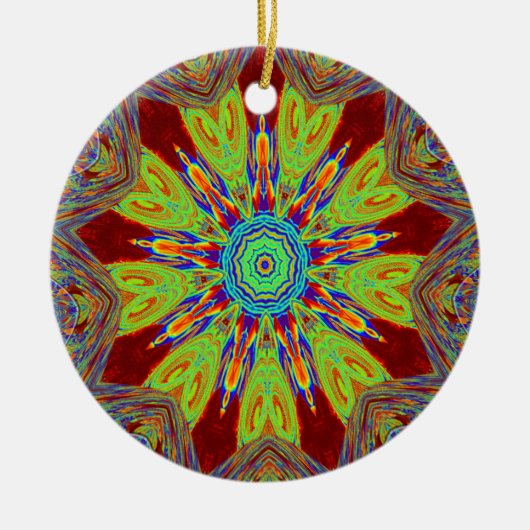 Afrikaans-Aziatisch Europees etnisch patroon Keramisch Ornament (Voorkant)