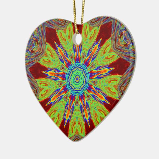 Afrikaans-Aziatisch Europees etnisch patroon Keramisch Ornament (Links)