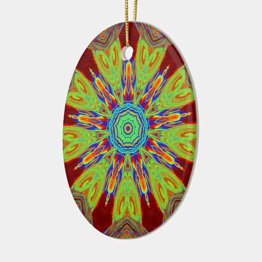 Afrikaans-Aziatisch Europees etnisch patroon Keramisch Ornament (Links)