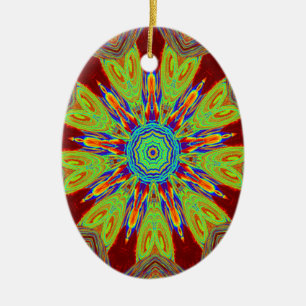 Afrikaans-Aziatisch Europees etnisch patroon Keramisch Ornament