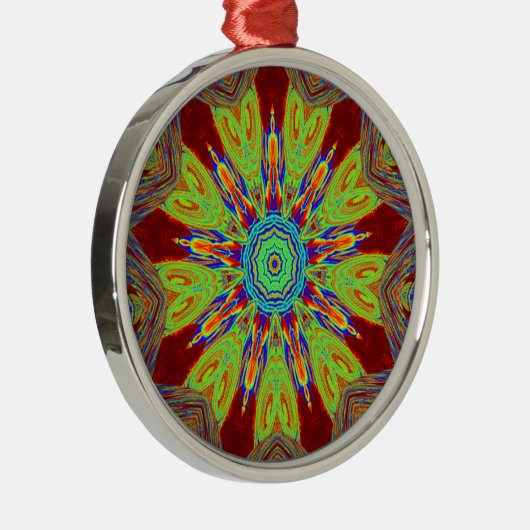 Afrikaans-Aziatisch Europees etnisch patroon Metalen Ornament (Rechts)