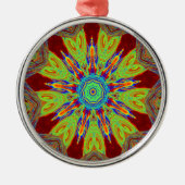 Afrikaans-Aziatisch Europees etnisch patroon Metalen Ornament (Voorkant)