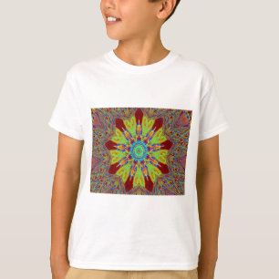 Afrikaans-Aziatisch Europees etnisch patroon T-shirt