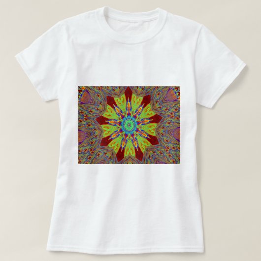 Afrikaans-Aziatisch Europees etnisch patroon T-shirt (Design voorkant)