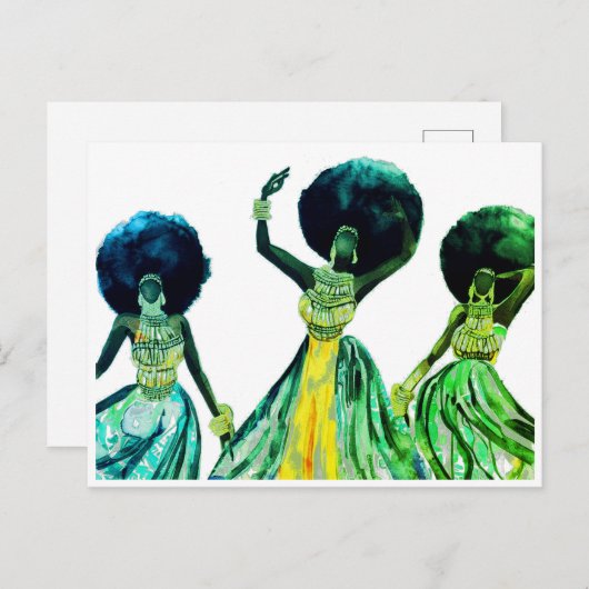 AFRIKAANS BRIEFKAART (Voorkant / Achterkant)