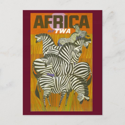  Afrikaans Briefkaart voor Zebra (Voorkant)