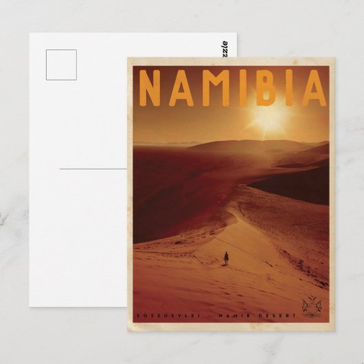 -Afrikaans Briefkaart voor zonnereizen (Voorkant / Achterkant)