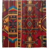 Afrikaans Canvas Douchegordijn (Voorkant)