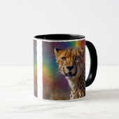 Afrikaans Cheetah Portret Mok (Voorkant rechts)