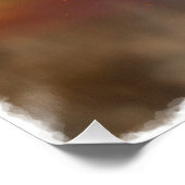 Afrikaans Cheetah Portret Perfect Poster (Hoek)