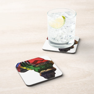 Afrikaans continent bier onderzetter