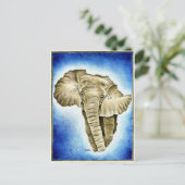 Afrikaans continent briefkaart (Staand voorkant)