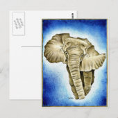 Afrikaans continent briefkaart (Voorkant / Achterkant)