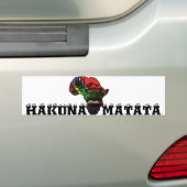 Afrikaans continent bumpersticker (Op auto)