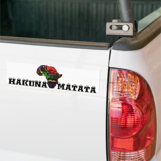 Afrikaans continent bumpersticker (Op Truck)