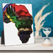 Afrikaans continent fotoplaat (Zijkant)