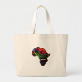 Afrikaans continent grote tote bag (Voorkant)