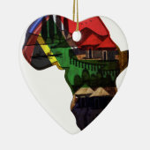 Afrikaans continent keramisch ornament (Rechts)