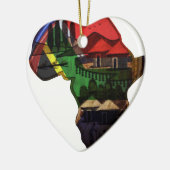 Afrikaans continent keramisch ornament (Links)