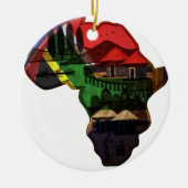 Afrikaans continent keramisch ornament (Voorkant)