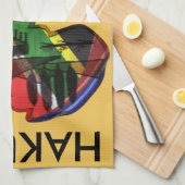 Afrikaans continent past product aan theedoek (Quarter Fold)