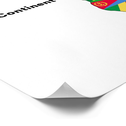 Afrikaans continent poster (Hoek)