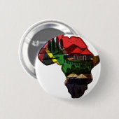 Afrikaans continent ronde button 5,7 cm (Voorkant /achterkant)
