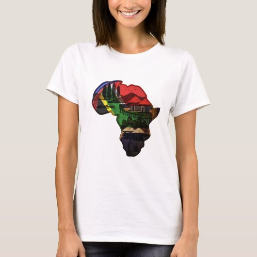 Afrikaans continent t-shirt (Voorkant)