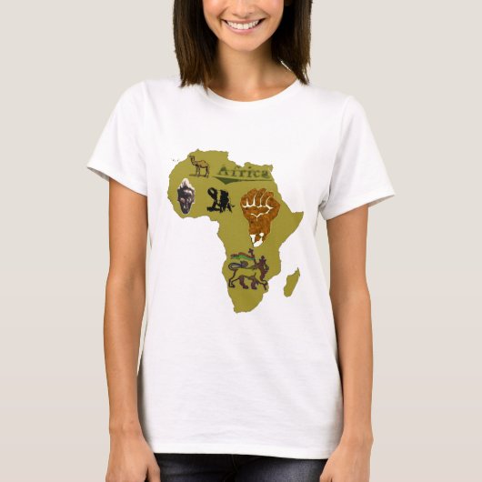 Afrikaans continent t-shirt (Voorkant)